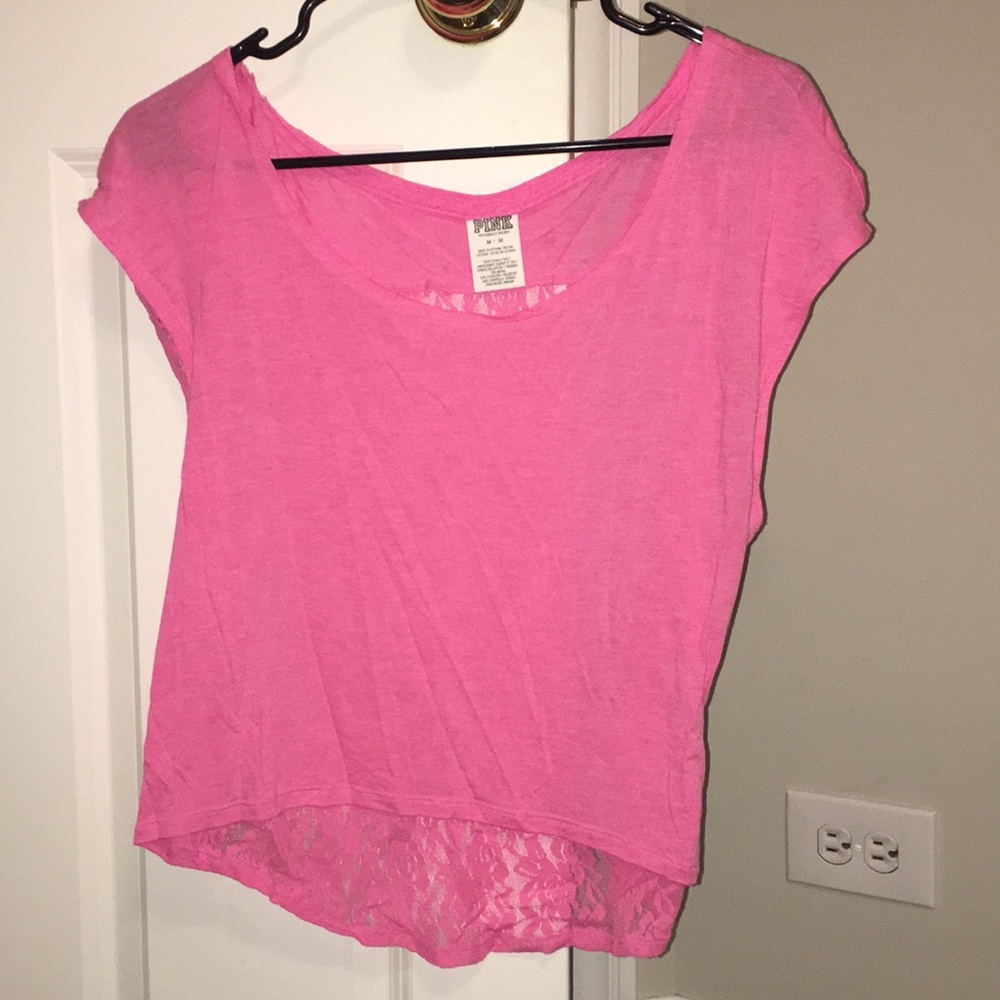 Crop top with lace on the back
